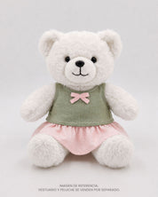 Conjunto verde y rosa para peluche
