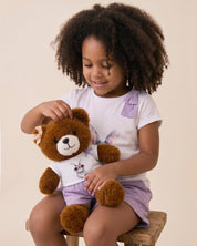 Conjunto conejo lila para peluche