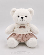 Conjunto beige y café para peluche