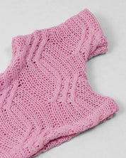 Saco tejido rosa para peluche
