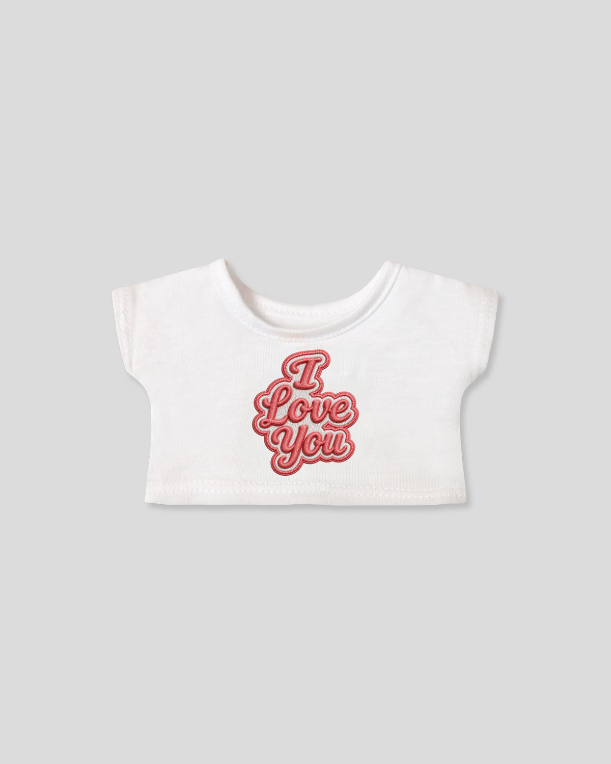 Camiseta blanco crudo para peluche personalizable