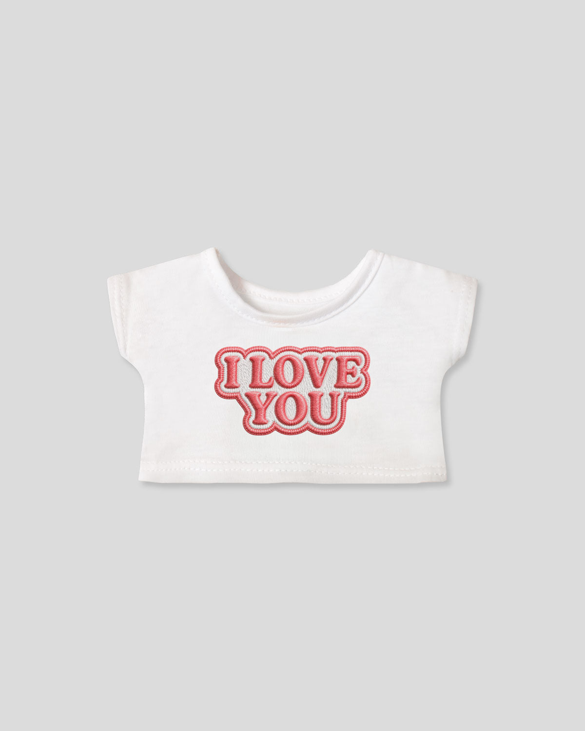 Camiseta blanco crudo para peluche personalizable