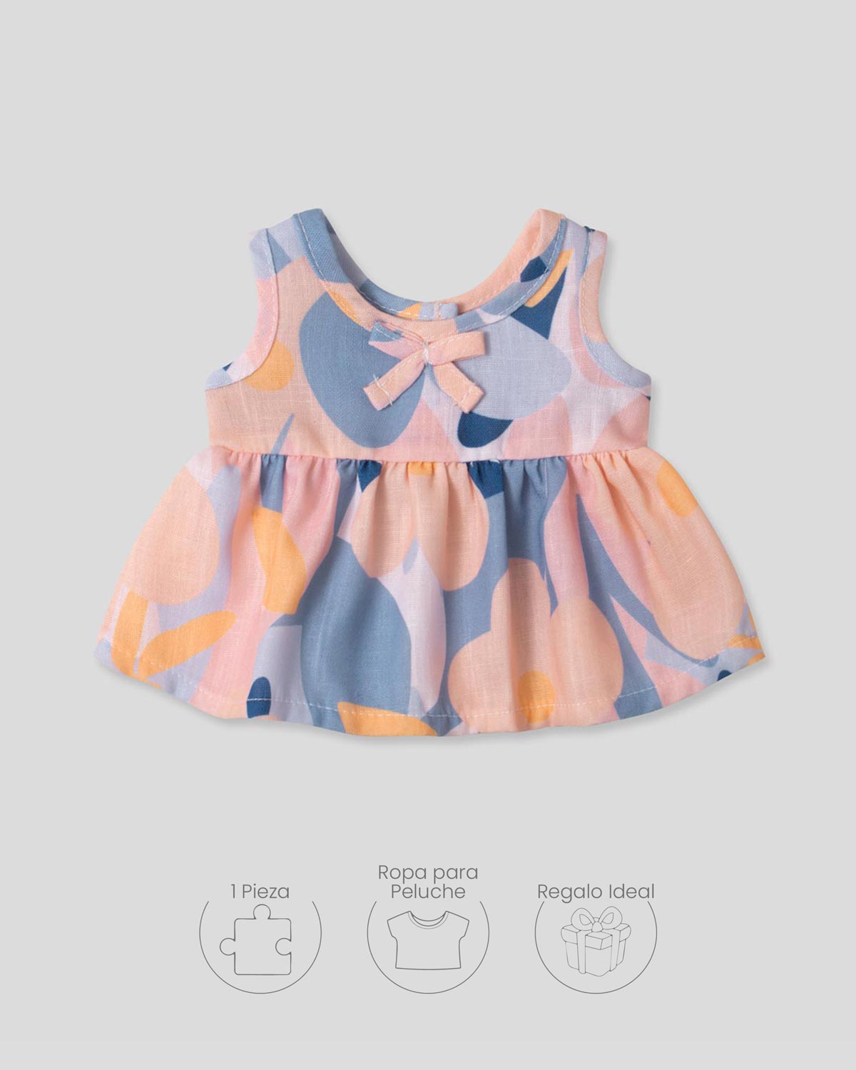 Vestido estampado para peluche