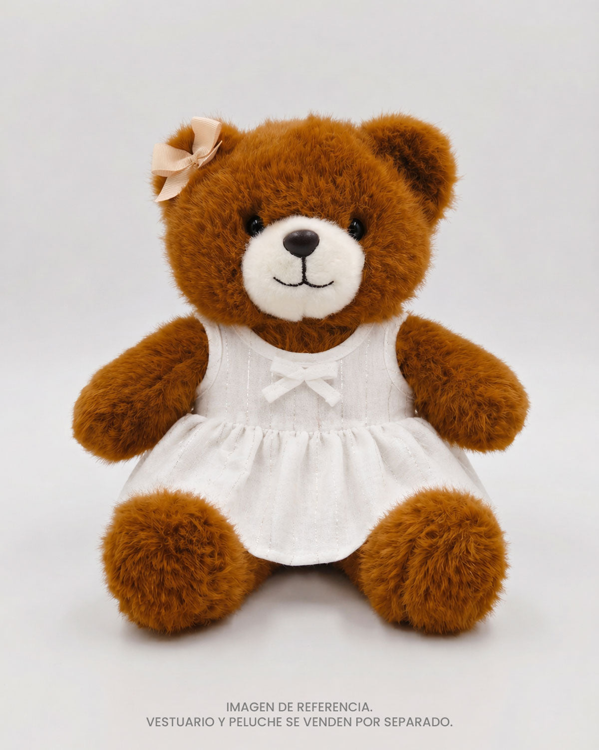 Vestido blanco para peluche