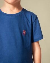 Camiseta azul navy en algodón para niño