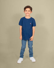 Camiseta azul navy en algodón para niño