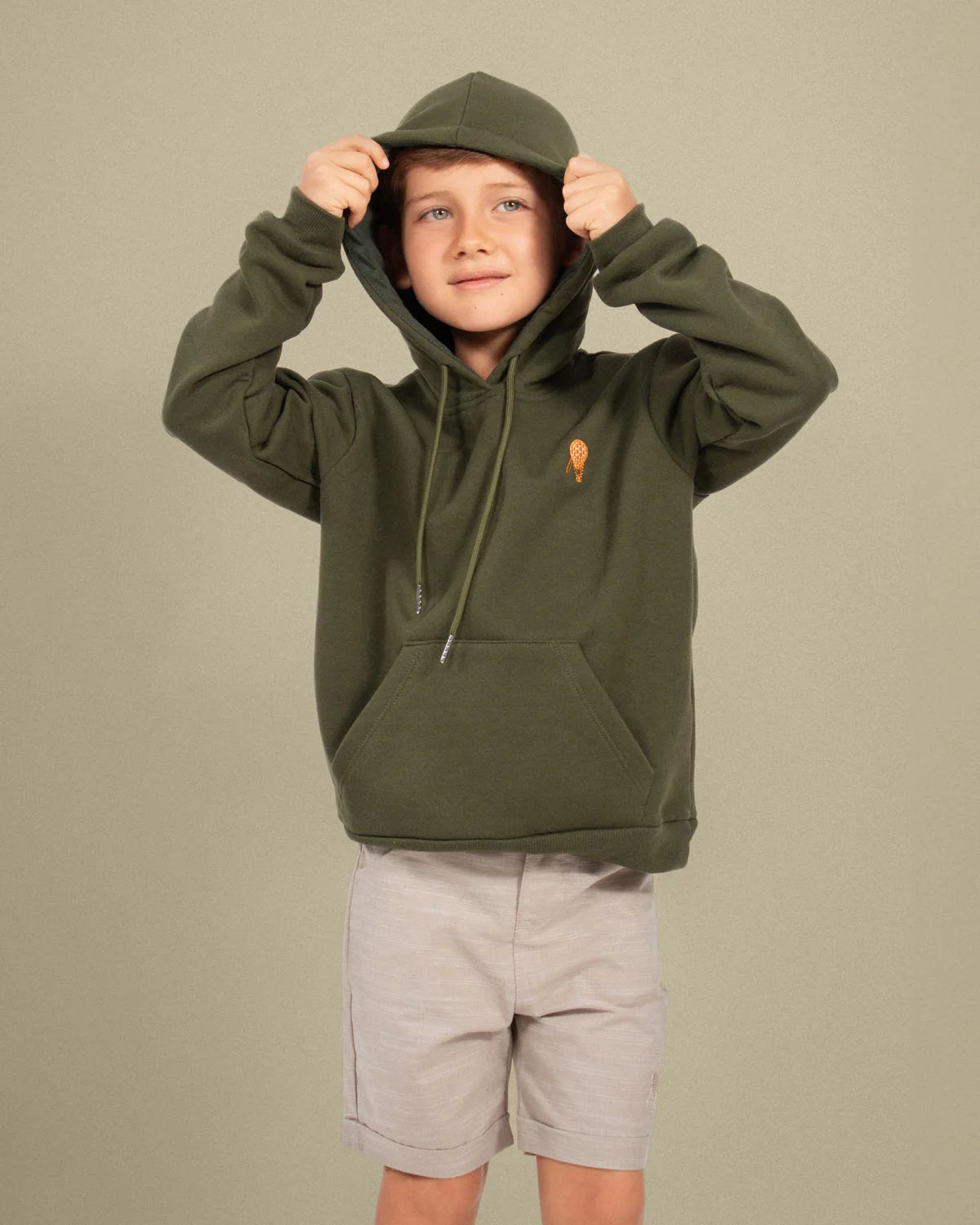 Hoodie verde para niño