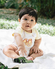 Body beige con estampado de binoculares para bebé niño - Cielito