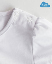 Camiseta blanca con estampado de abejita y boleros para niña y bebé niña - Cielito