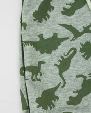Jogger gris con estampado de dinosaurio para bebé niño