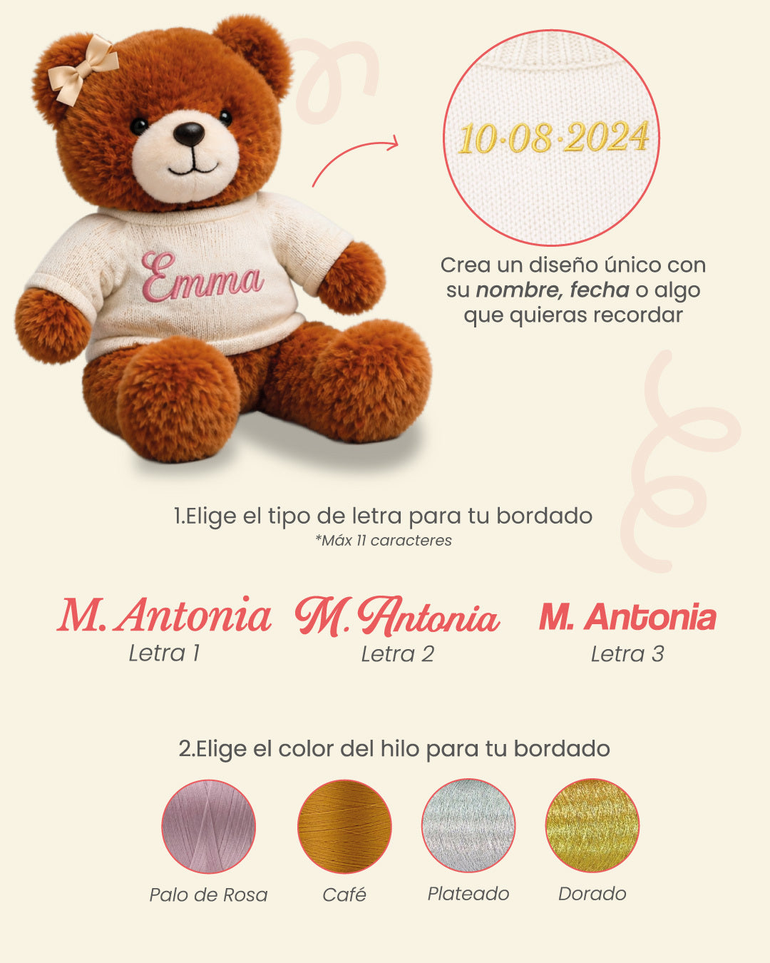 Saco para peluche personalizable